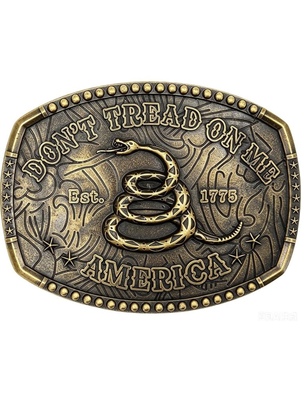 Men Rattlesnake-bronze Vintage Cowboy Buckle American Hebillas Vaqueras Belt